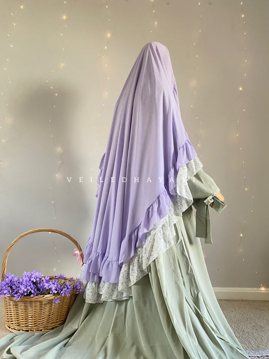 ♡ Lilac Dew | Gardens of Faith Khimar ♡