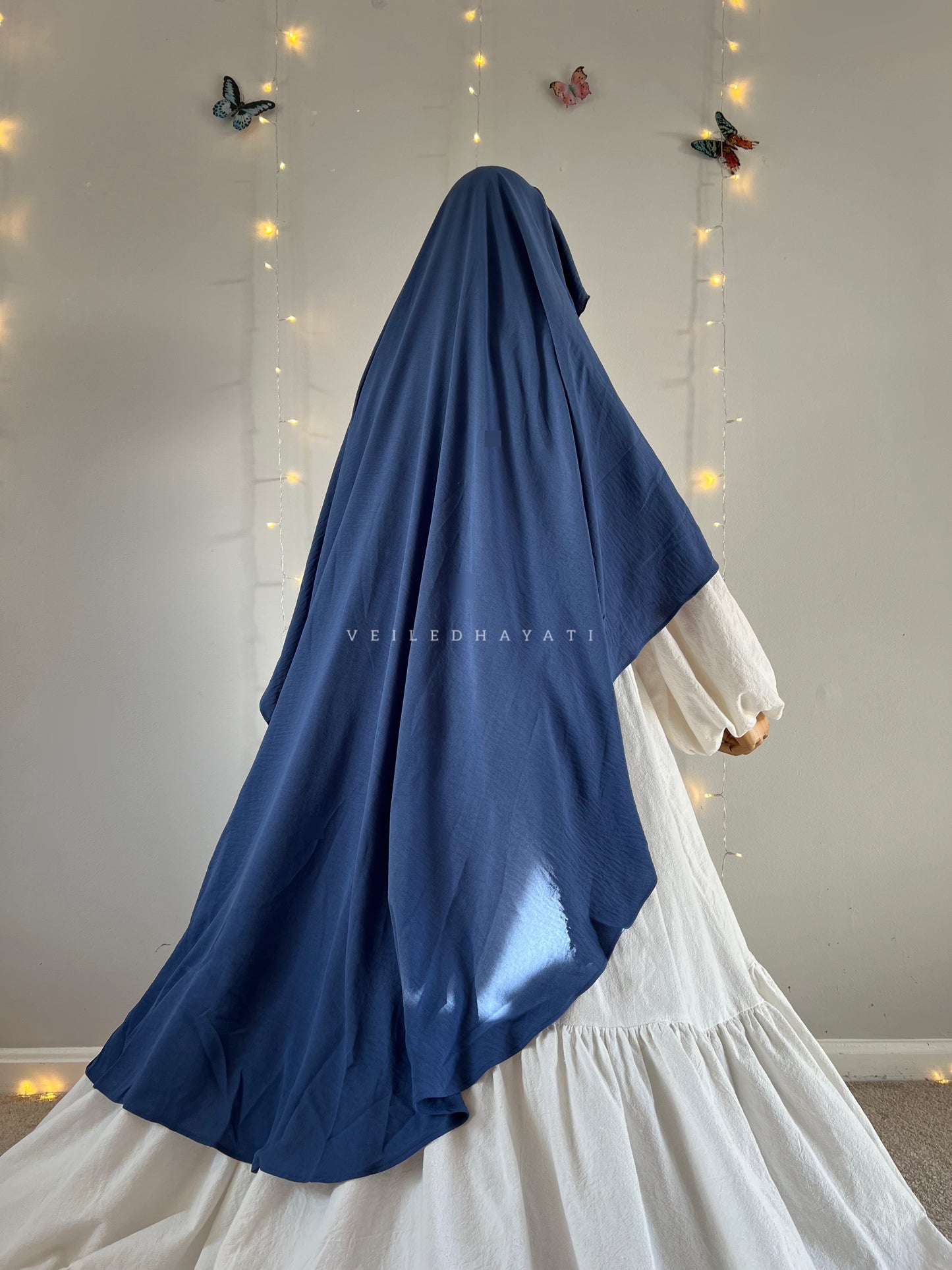 ♡ Vintage Denim | Butterfly Khimar ♡