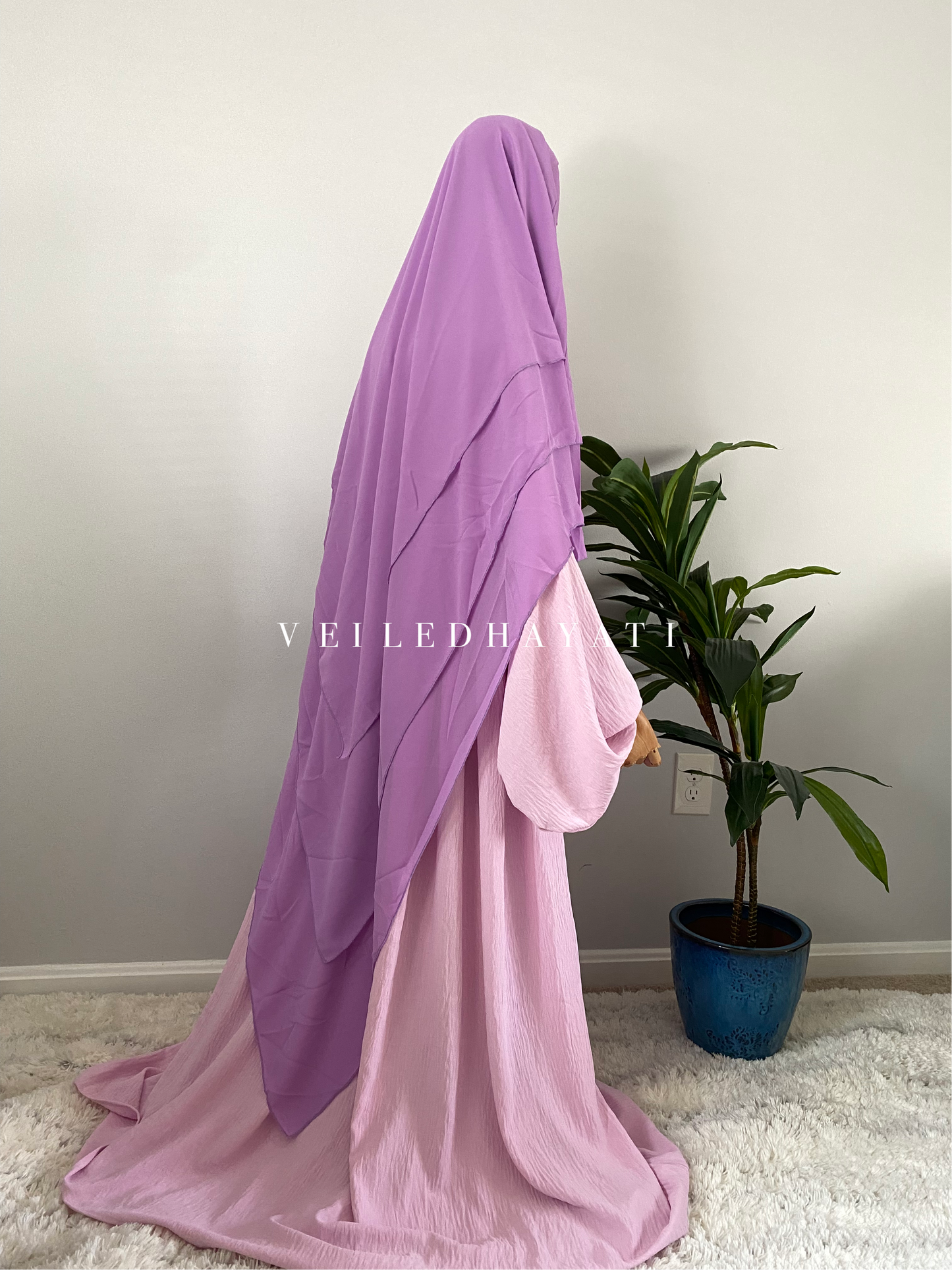 ♡ Lavender Macaron | Yasmin Khimar ♡