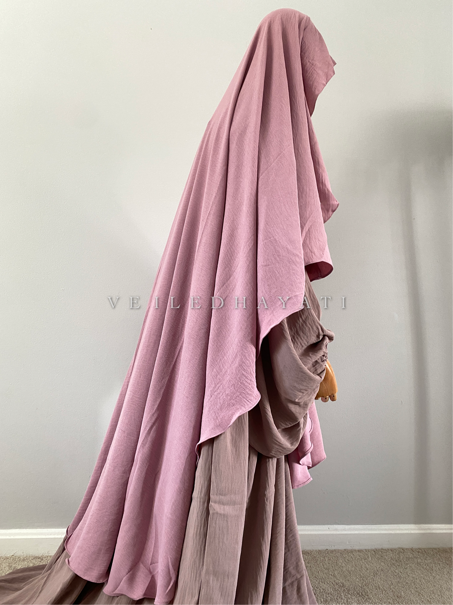 ♡ Blush Pink | Butterfly Khimar ♡