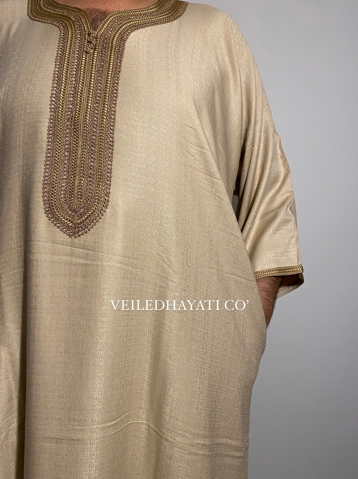 Golden Beige Gandoura