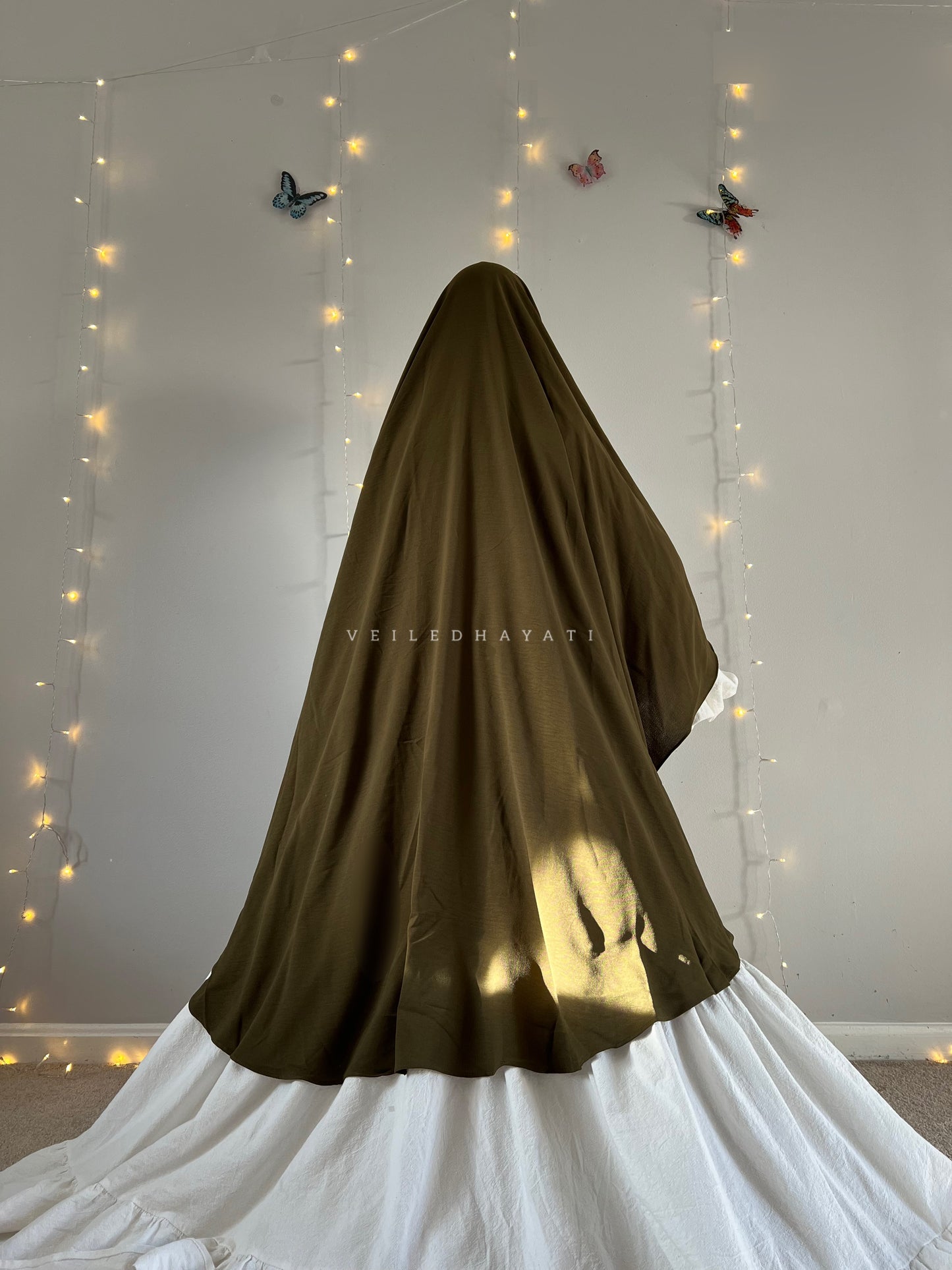 ♡ Green Tea | Butterfly Khimar ♡