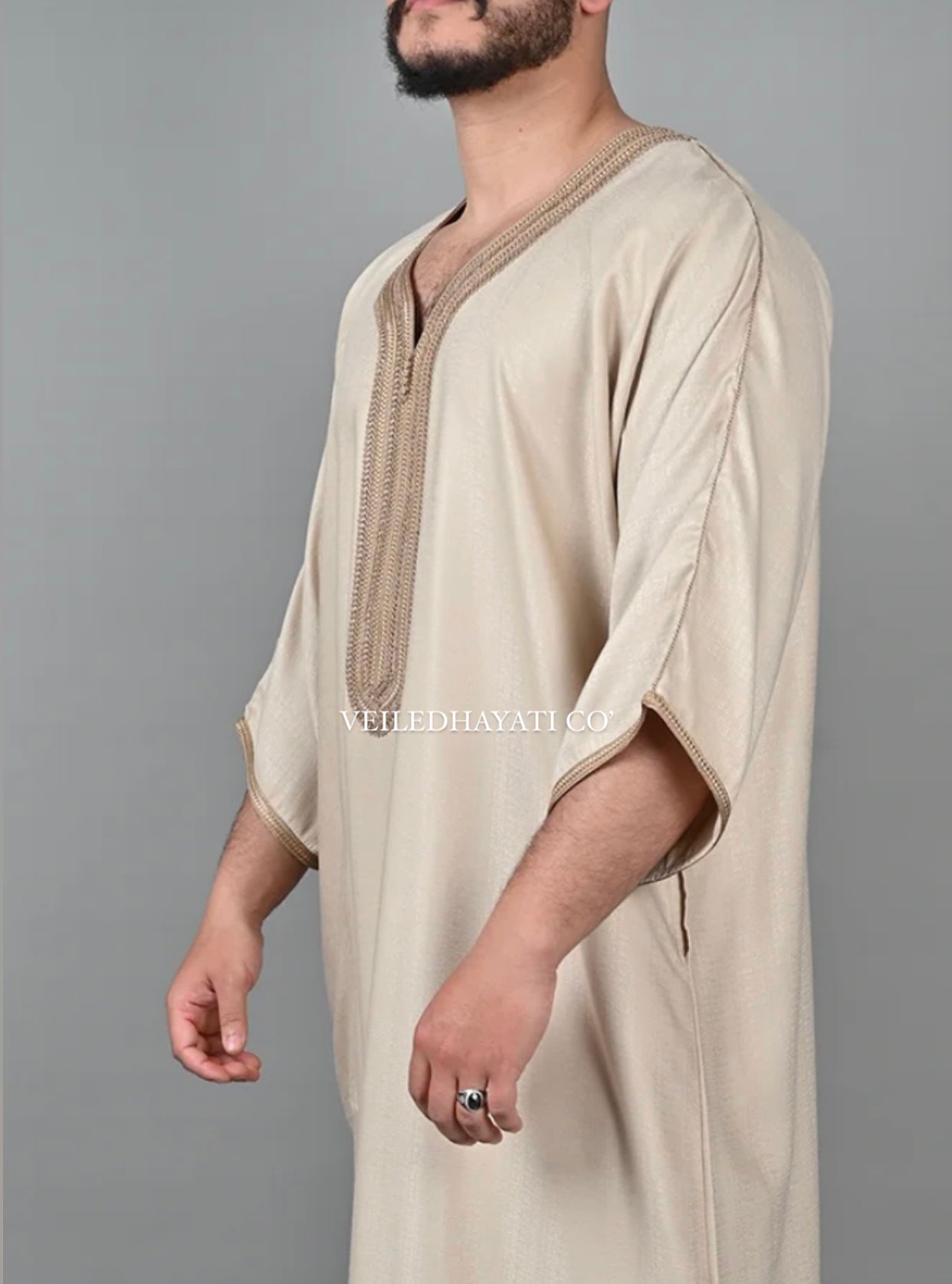 Golden Beige Gandoura