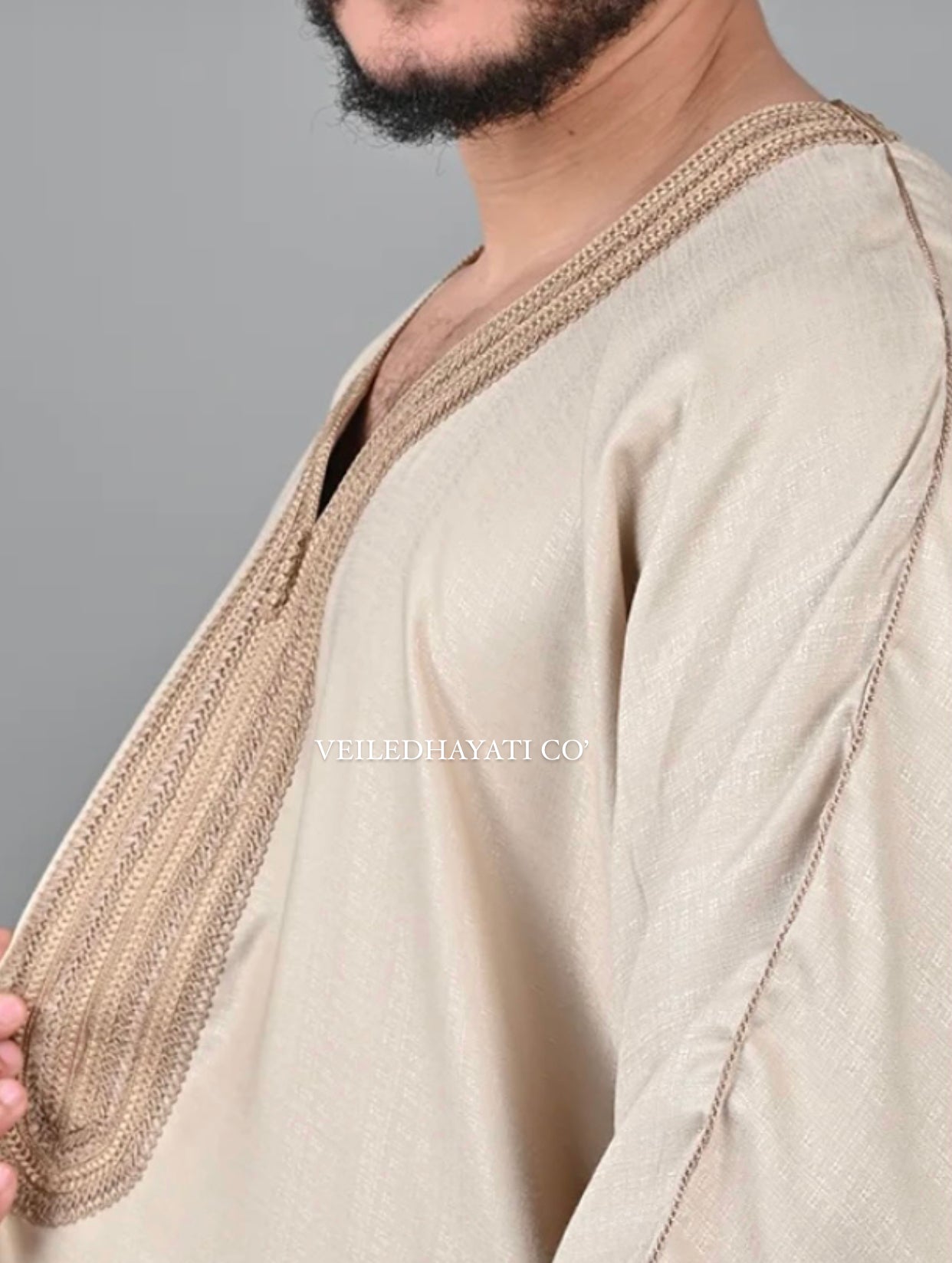 Golden Beige Gandoura