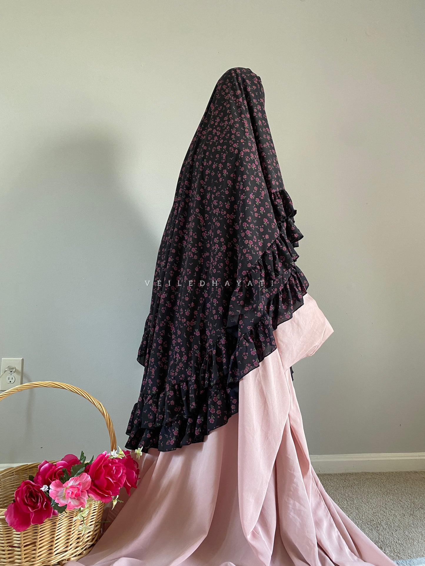 ♡ Noir à la Rose | Fairytale Khimar ♡