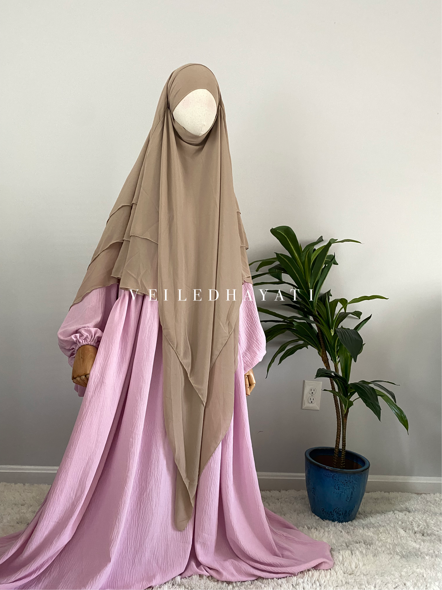 ♡ Beige | Yasmin Khimar ♡
