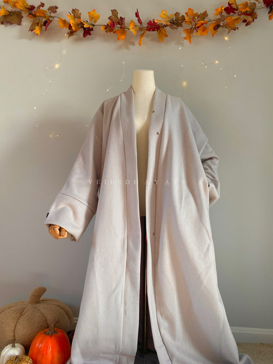 ♡ Creme’ | Essential Abaya Coat ♡