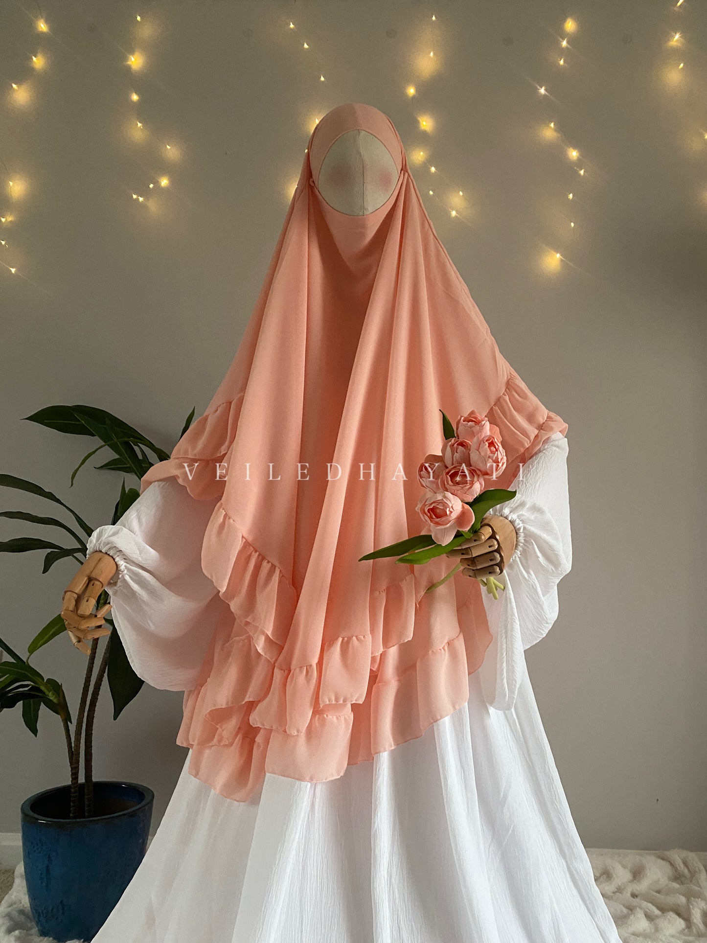 ♡ Peaches & Cream | Princessa Khimar ♡