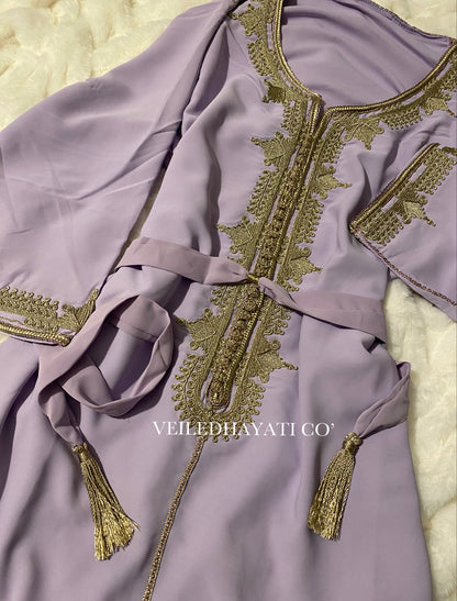 Powdered Lilac Kaftan *hand-stitched*