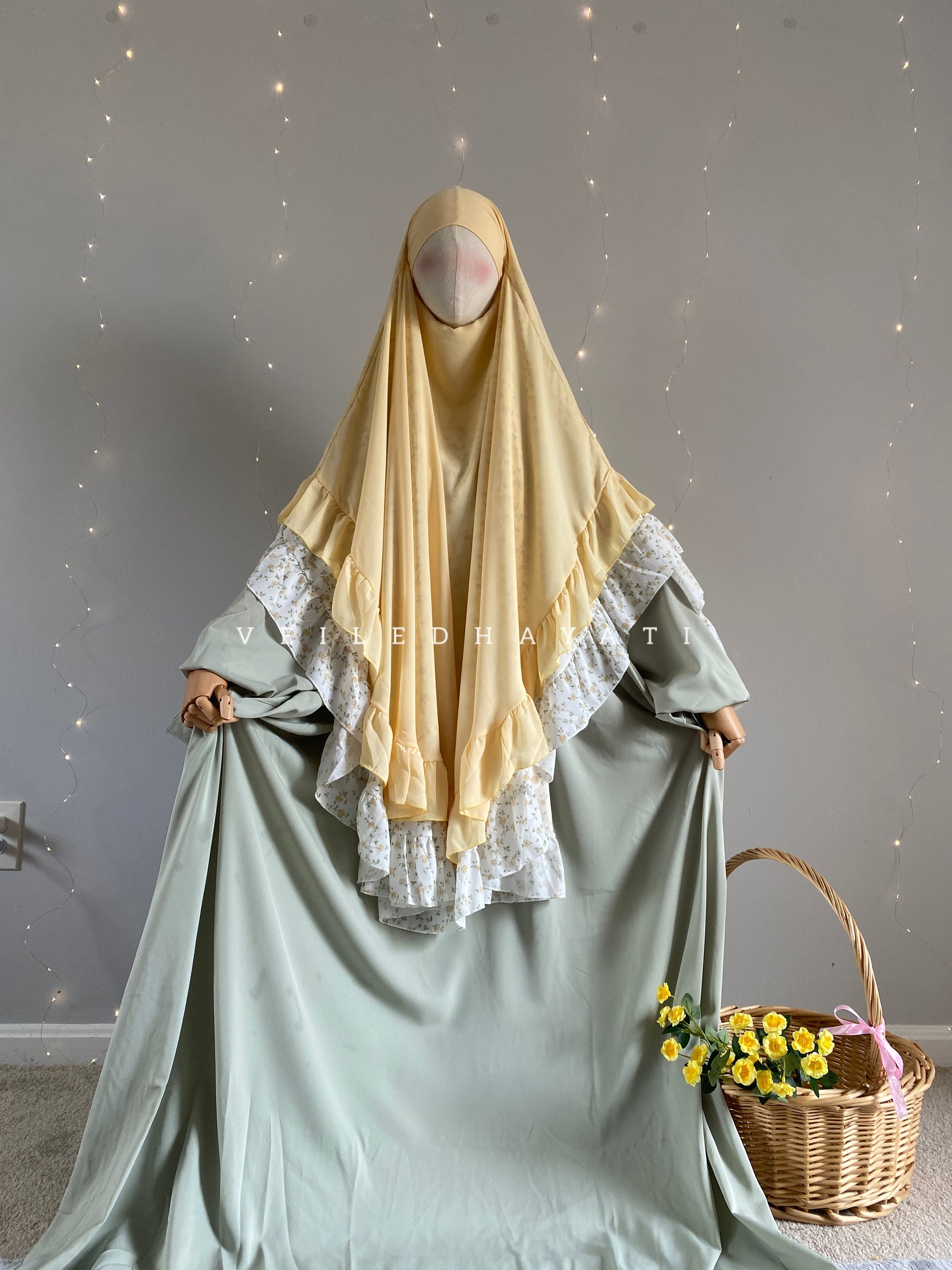 ♡ Daisy Fields | Gardens of Faith Khimar ♡