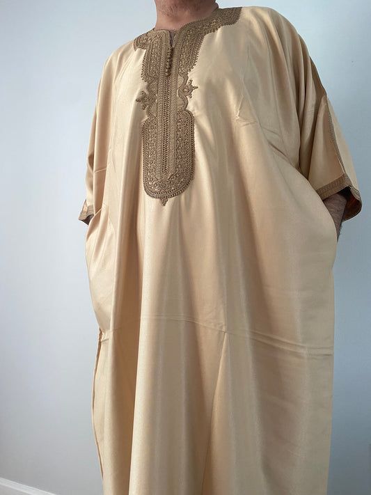 Brown x Gold | Luxury Gandoura