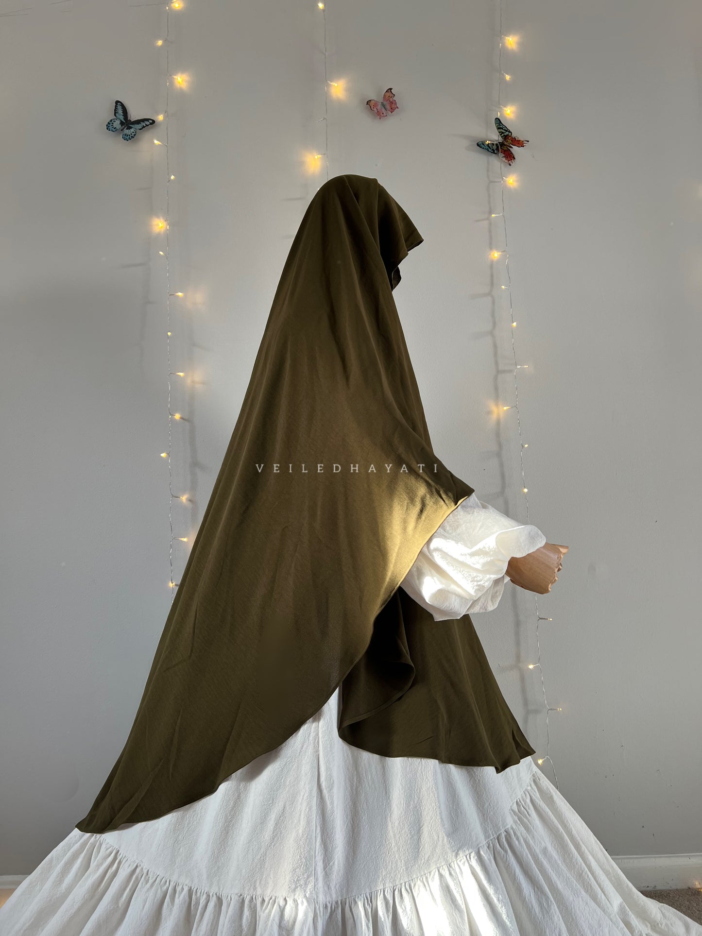 ♡ Green Tea | Butterfly Khimar ♡