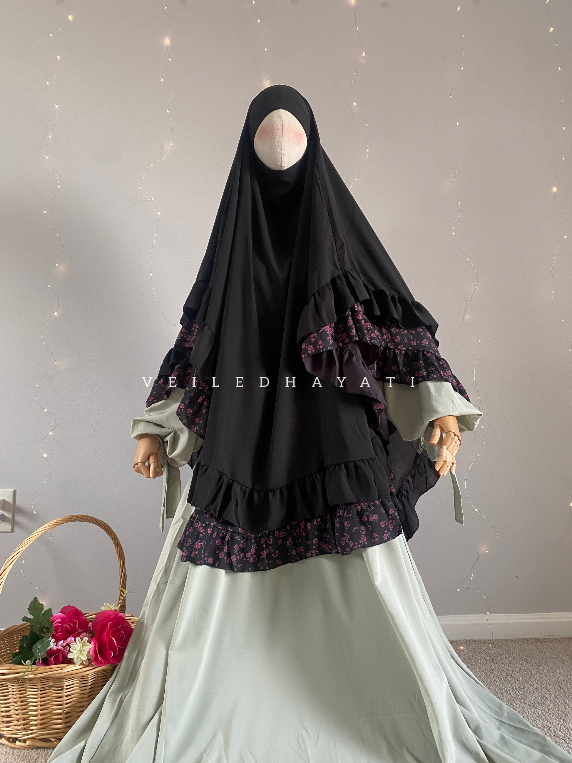 ♡ Moonlit Garden | Gardens of Faith Khimar ♡