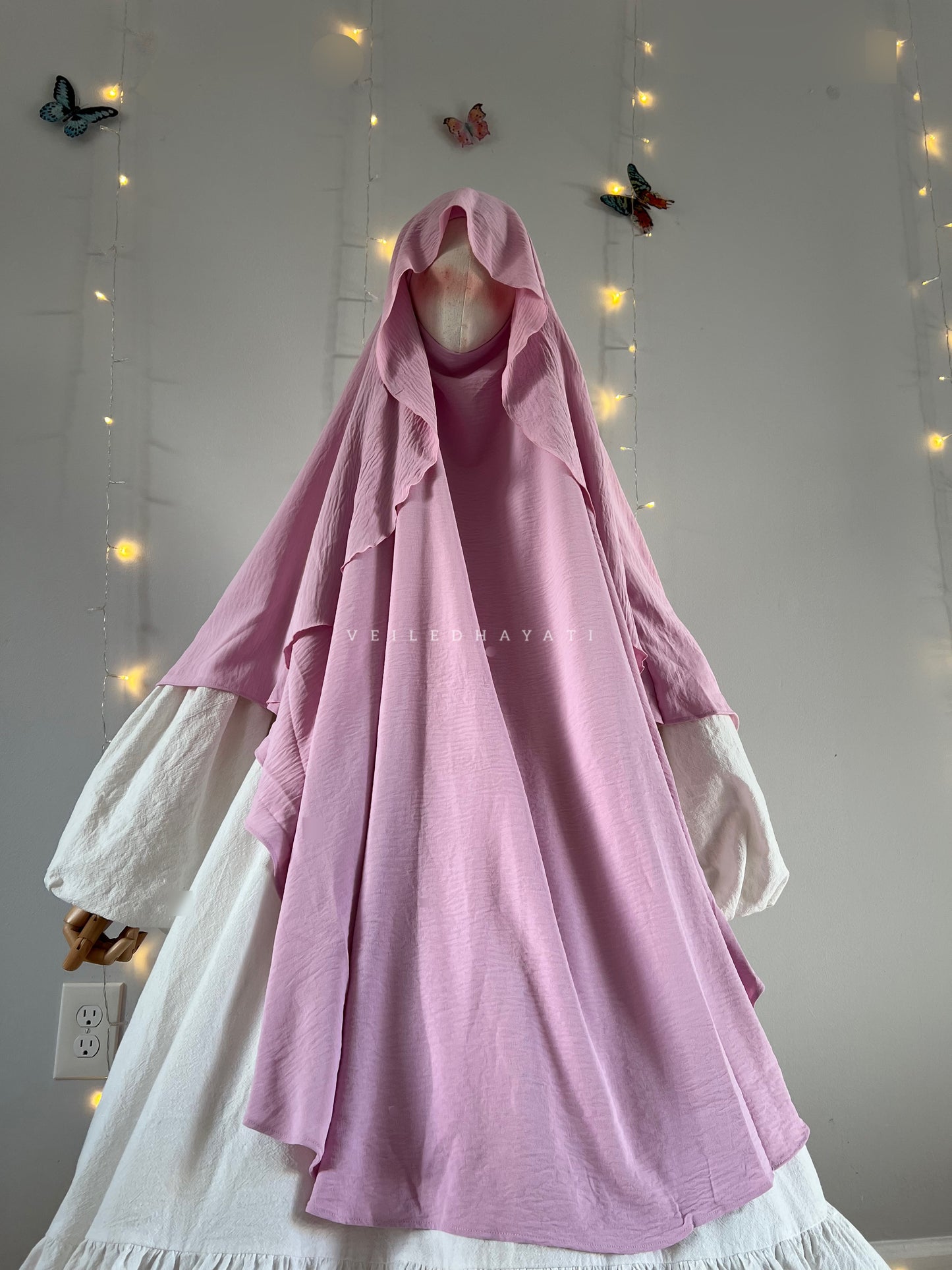 ♡ Lychee | Butterfly Khimar ♡