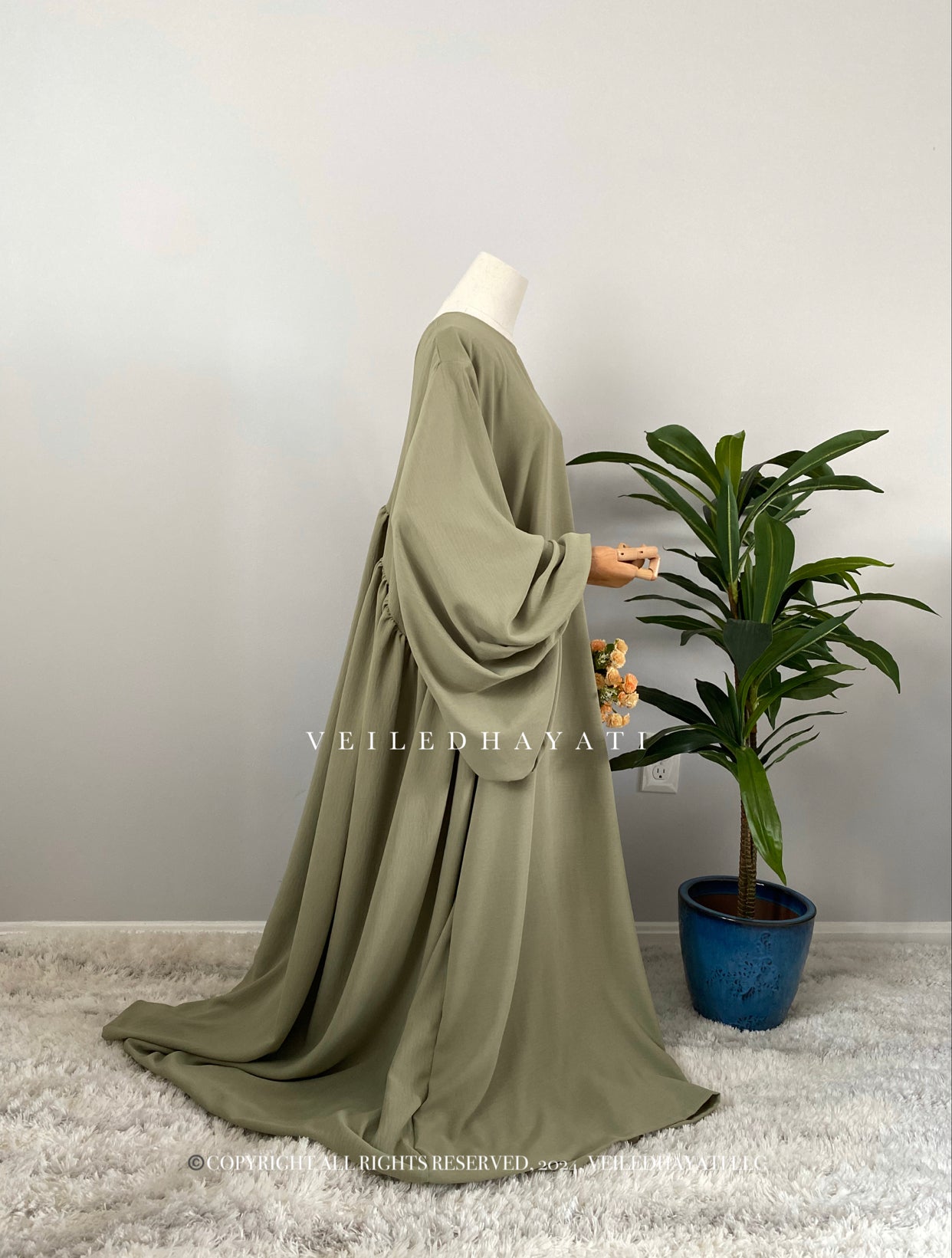 Sage | Asiyah Abaya ♡ – Veiled Hayati