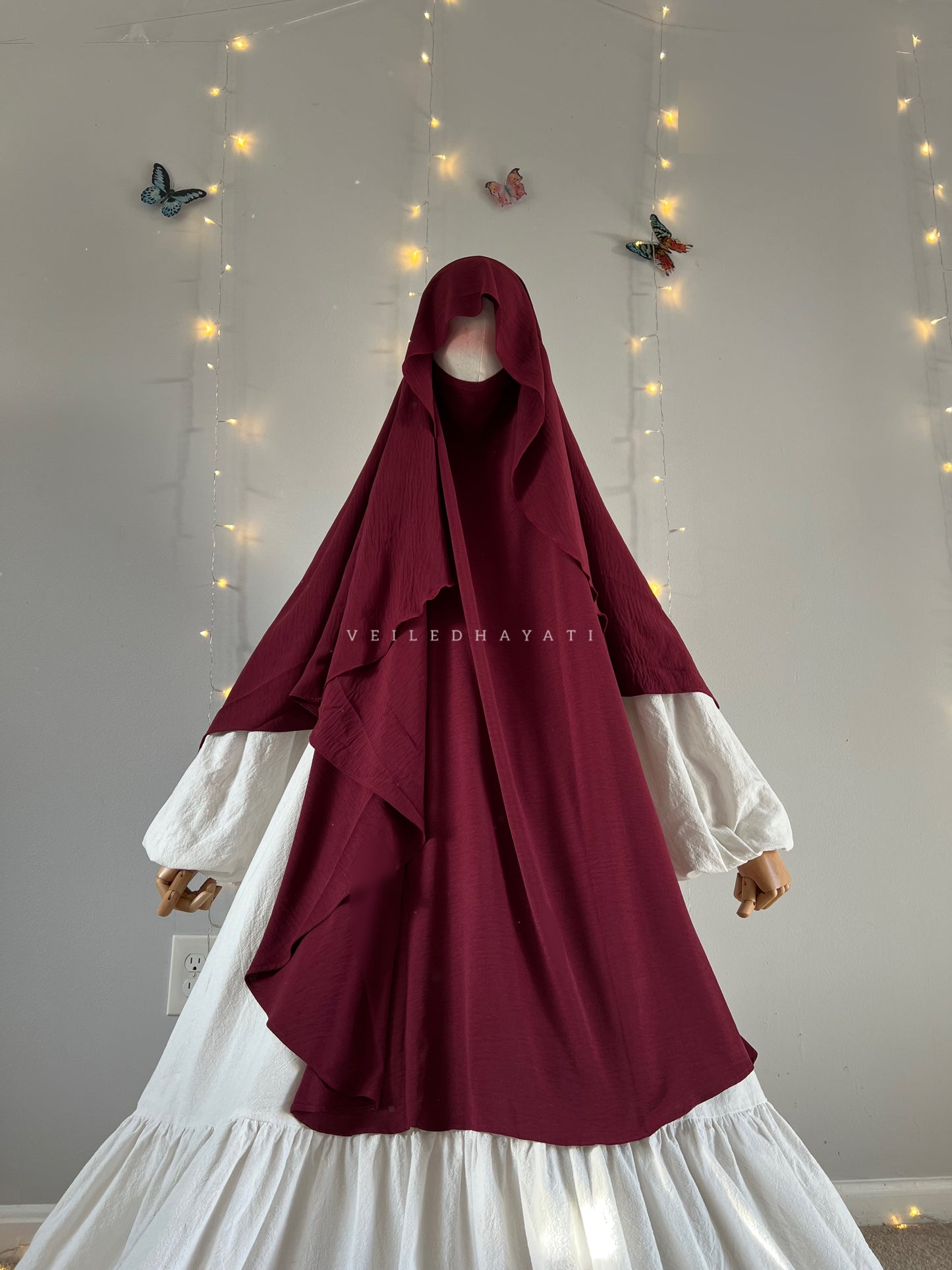 ♡ Cherry Jam | Butterfly Khimar ♡