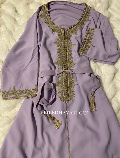 Powdered Lilac Kaftan *hand-stitched*